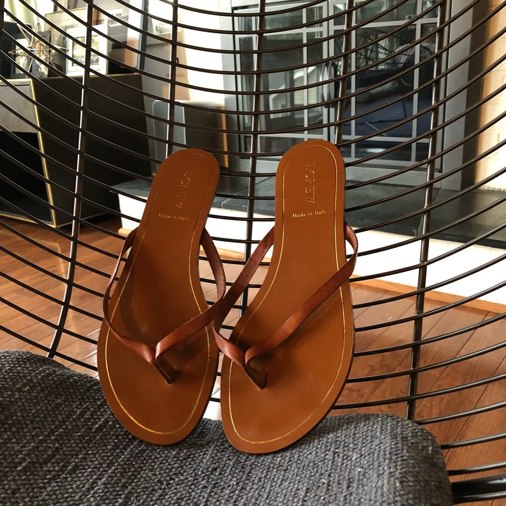 J. Crew leather minimalist leather sandals size 8